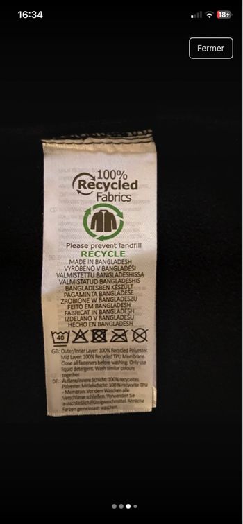 Veste imperméable à capuche