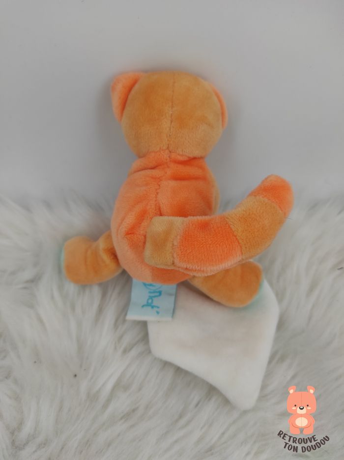 Doudou Mouchoir Chat Orange Baby Nat' - photo numéro 2