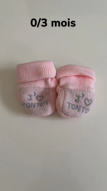 Petits chausson « j’aime tonton »