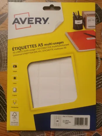 Étiquettes A5