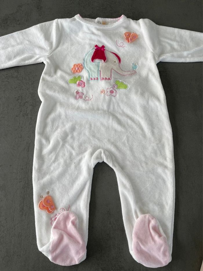 Lot pyjama + robe fille 12 mois - photo numéro 2