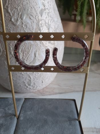 Boucles d'oreilles resine 