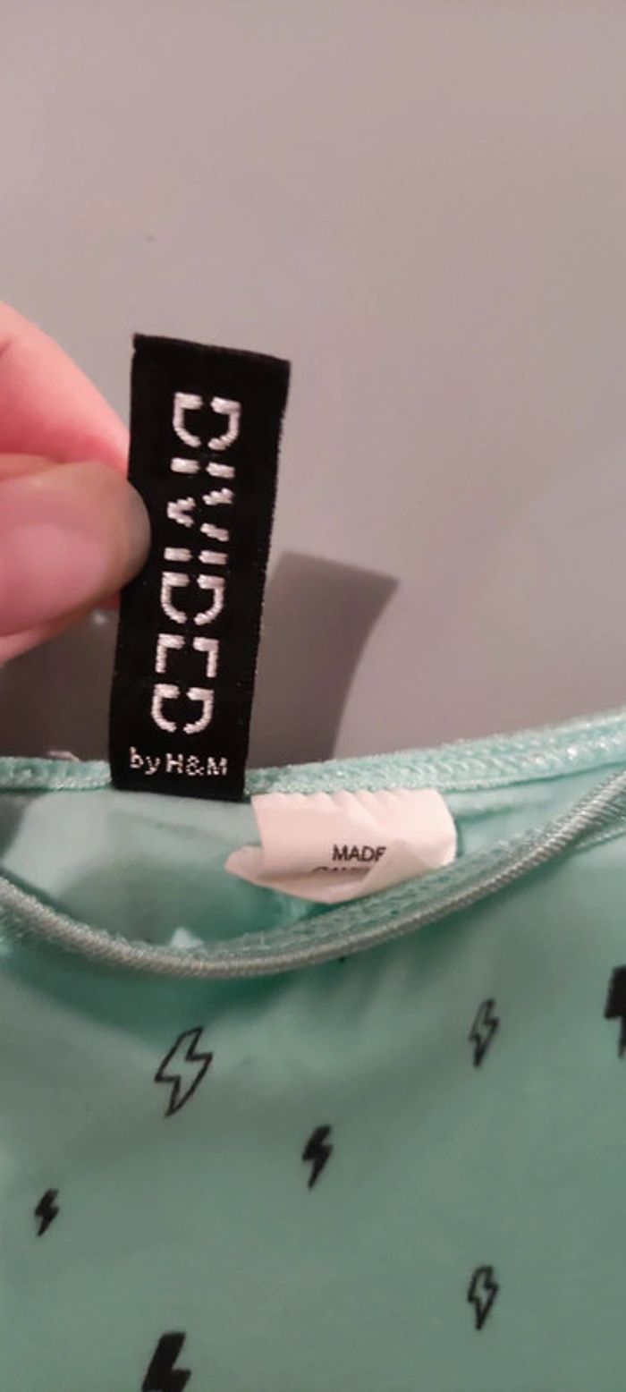 Débardeur H&M motifs éclair vert d'eau - photo numéro 3