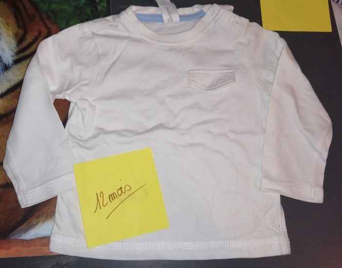 Tee shirt blanc 12 mois