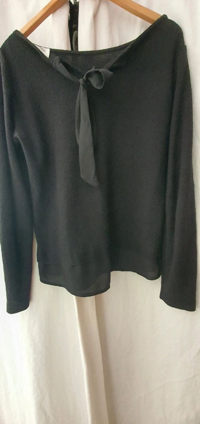 Pull effet chemise demi-saison - photo numéro 2