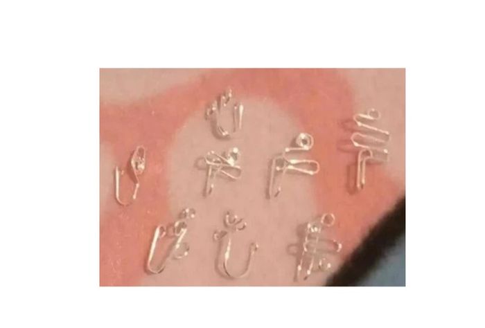 lot de 8 piercing nez pas besoin de trou