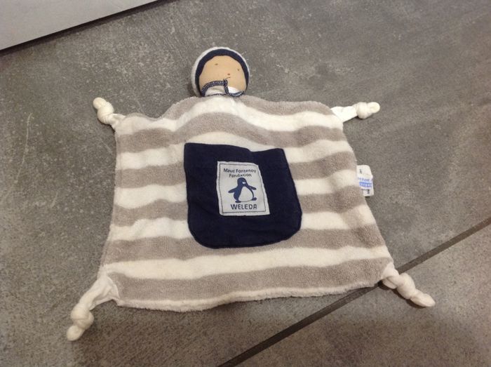 Doudou plat matelot en coton bio Weleda - photo numéro 2