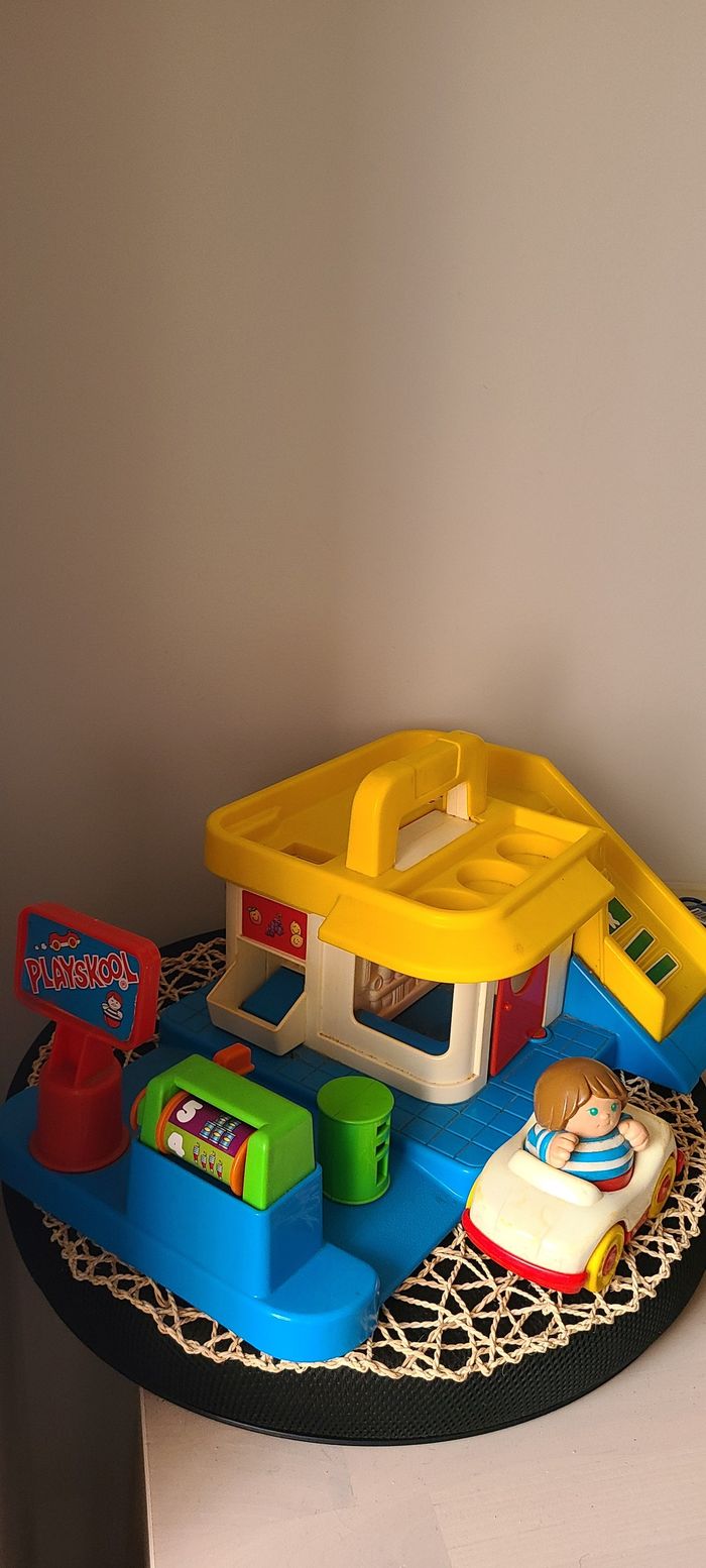 1989 PLAYSKOOL DODELINOUS GARAGE / Playskool Weebles Station Service / Premier Garage pour bébé / Ag - photo numéro 3