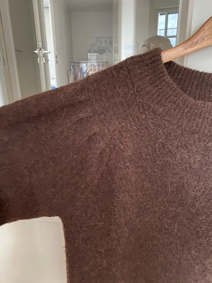 Pull marron taille unique - photo numéro 3