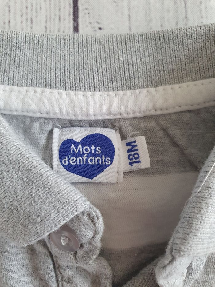 Tee-shirt 18 mois mots d'enfants - photo numéro 3