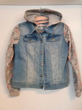 Veste jean à capuche