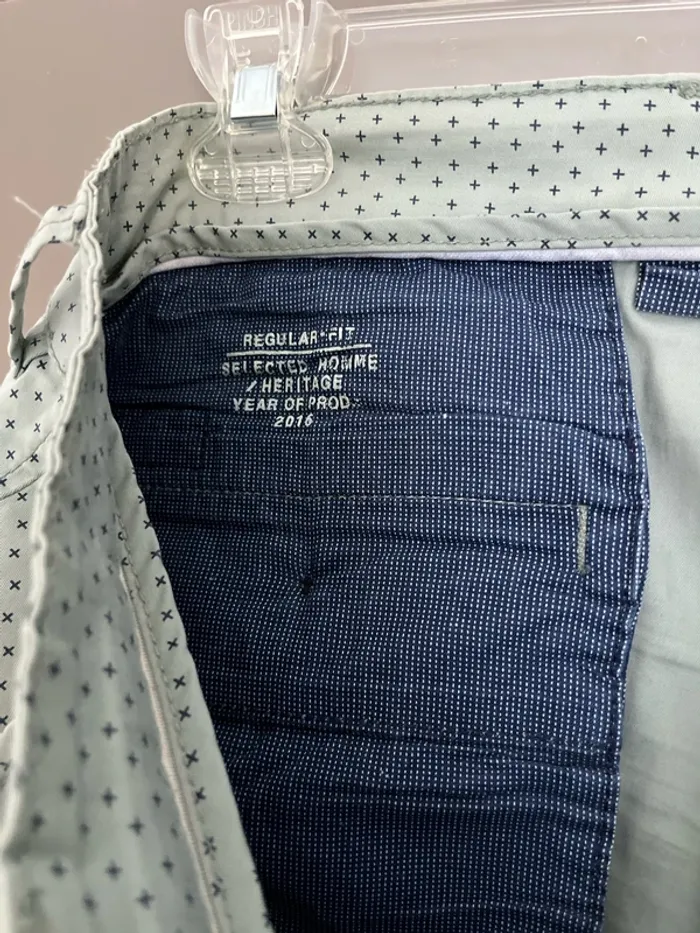 Short homme bleu à motifs taille 42 Selected - photo numéro 7