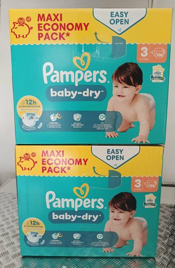 2 Cartons Pampers T3 6-10kgs 272 Couches. Port au Mini