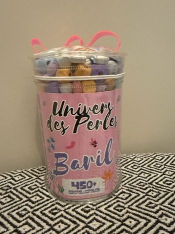 WDK- Coffret Kit créatif - Baril de perles en bois - 5 ans et +