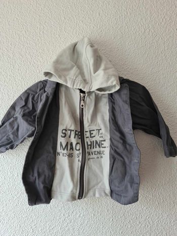 veste grise et beige Grain de blé