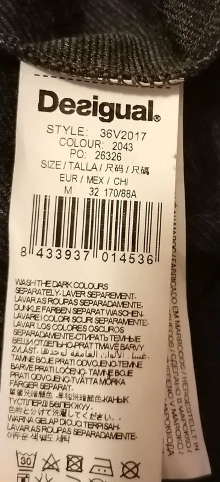 Robe courte gris multicolore taille M Desigual - photo numéro 12