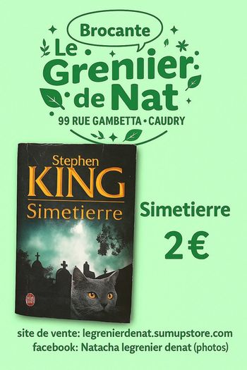 Livre Stephen king simetierre