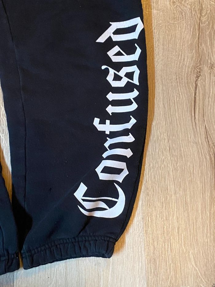 Pantalon de jogging/de survêtement noir à lettres blanche - photo numéro 6