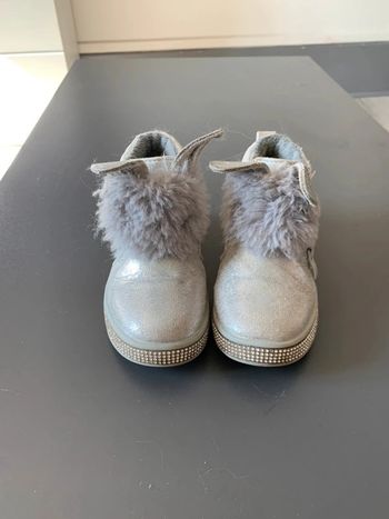Bottine grise argenté fille taille 24