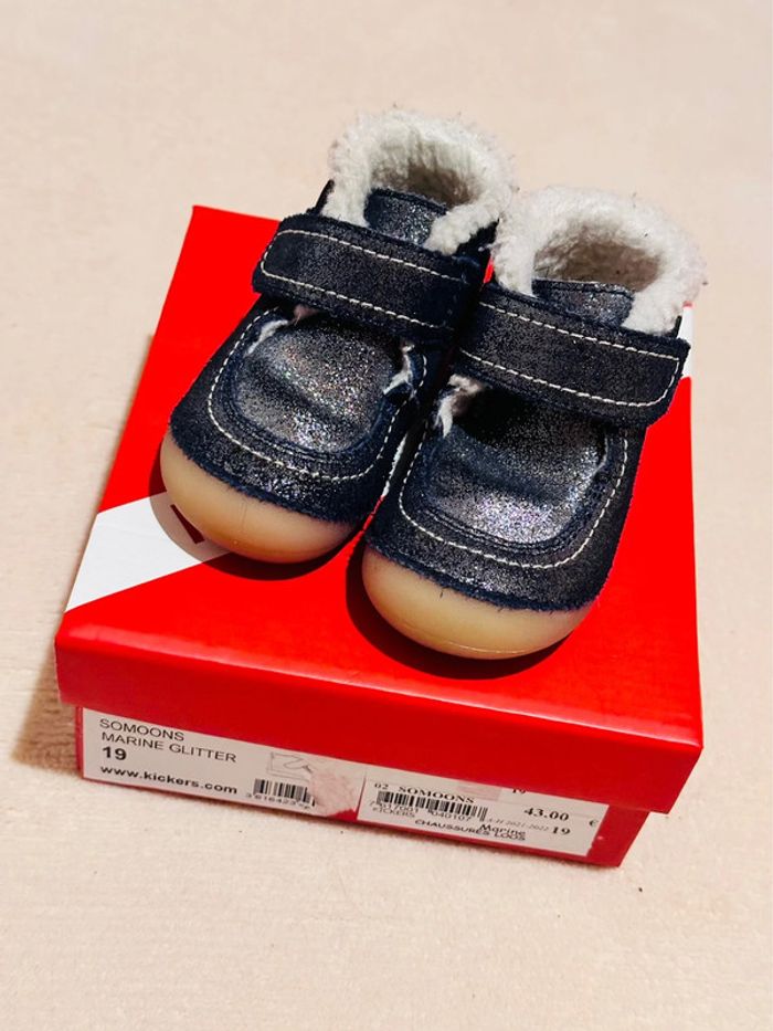 Kickers Marine glitter fourrées