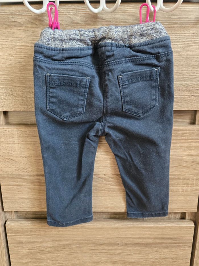 Vêtement Bébé Fille - Lot de 3 pantalons Jeans - Gémo - 9 mois - photo numéro 6