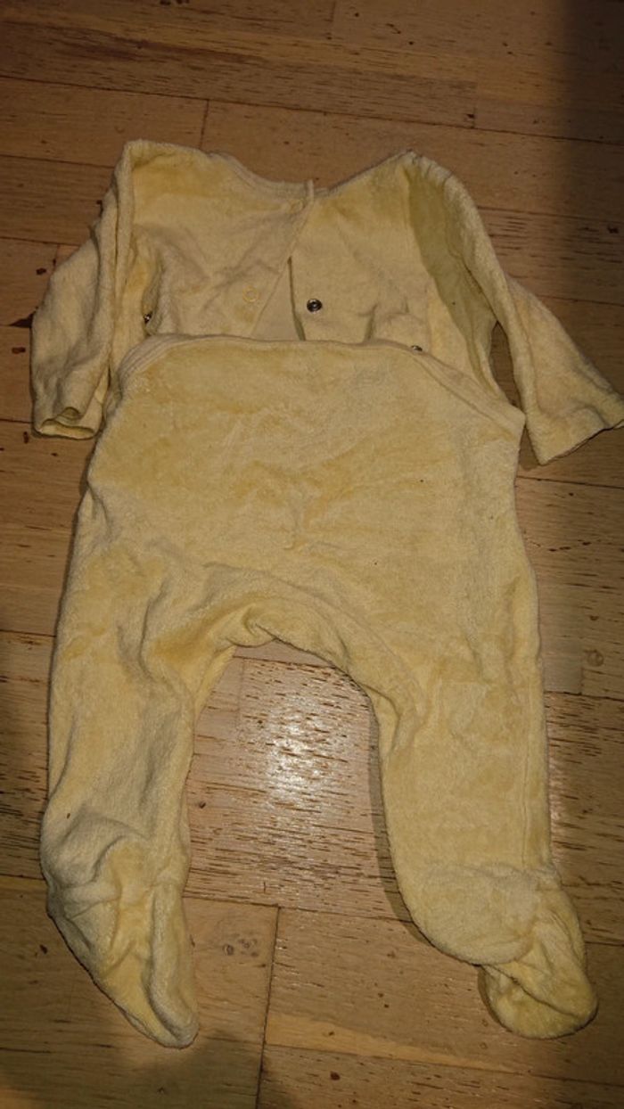 Pyjama velours jaune motif koala - photo numéro 2