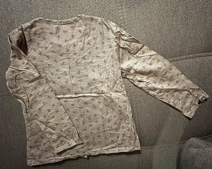 Chemisier gris fleurie - photo numéro 3