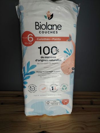 Couches Biolane taille 6