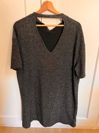 Robe courte argenté