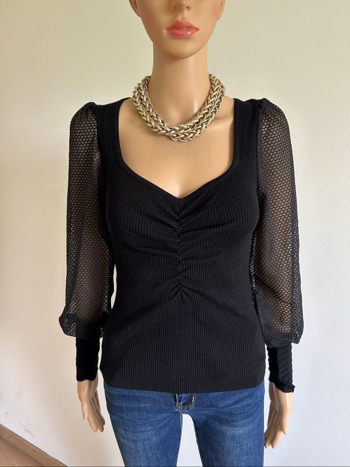 Pull noir neuf à manches longues Morgan taille XS (valeur 45€)