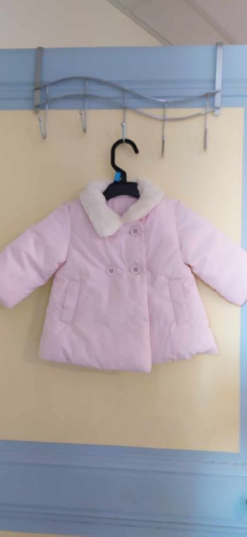 Manteau rose 3-6 mois
