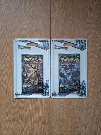 Lot de 2 Blister plastique Pokémon Ultra prisme SL5 
