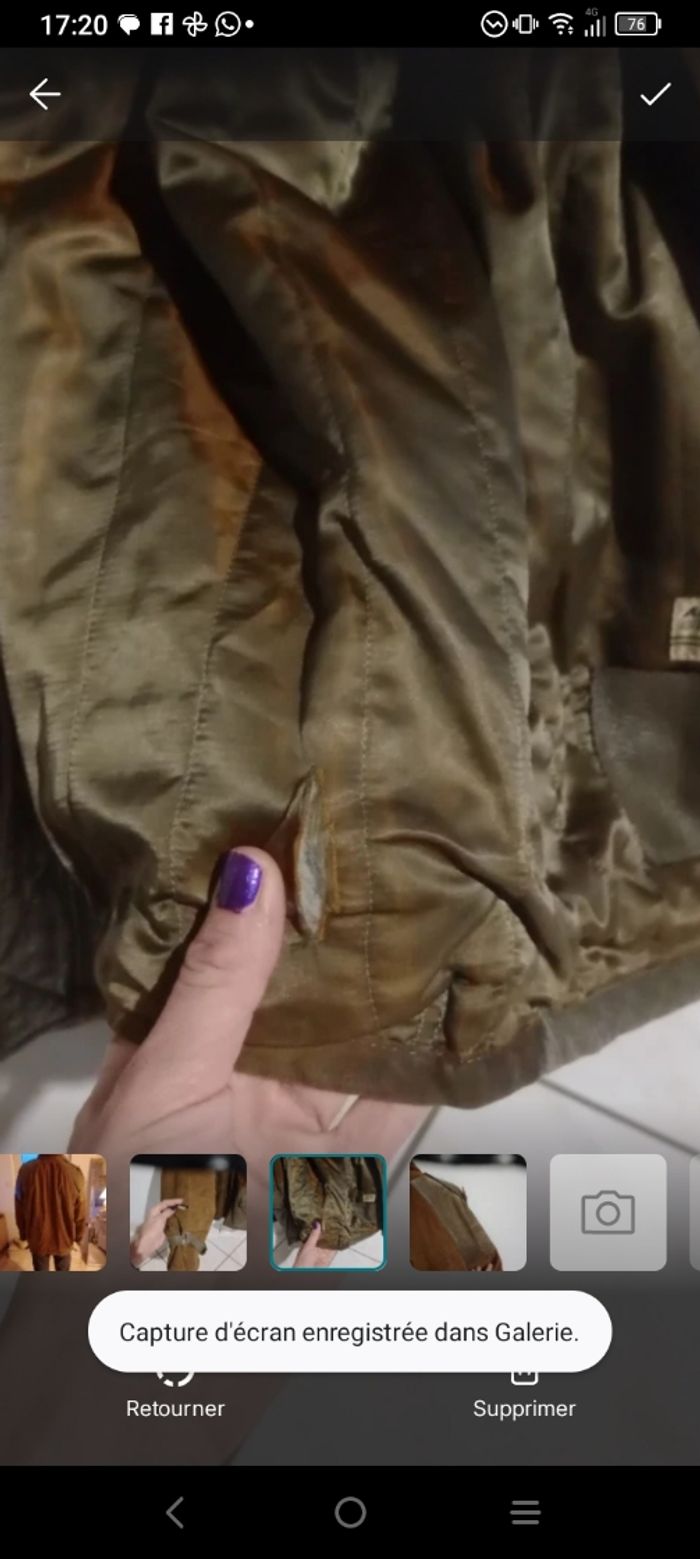 Blouson vintage L bimatière c84 - photo numéro 9