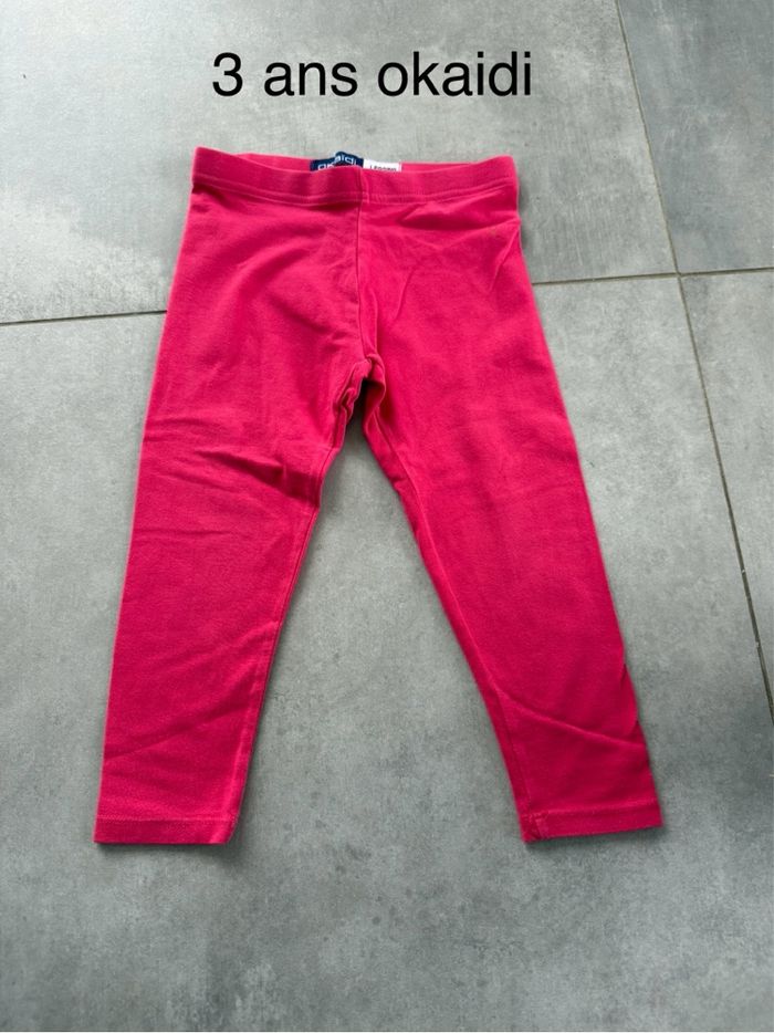 Legging 3 ans okaidi rose