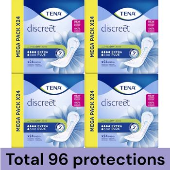 4 packs TENA Discreet