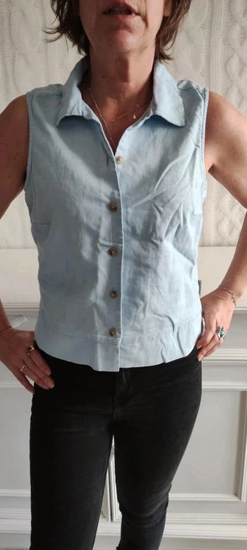 Débardeur Columbia taille S lin/coton