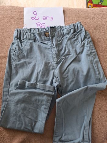 Pantalon fin en coton kiabi