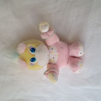 Peluche doudou tortue tottles Mattel 1989 Hauteur : 18 cm