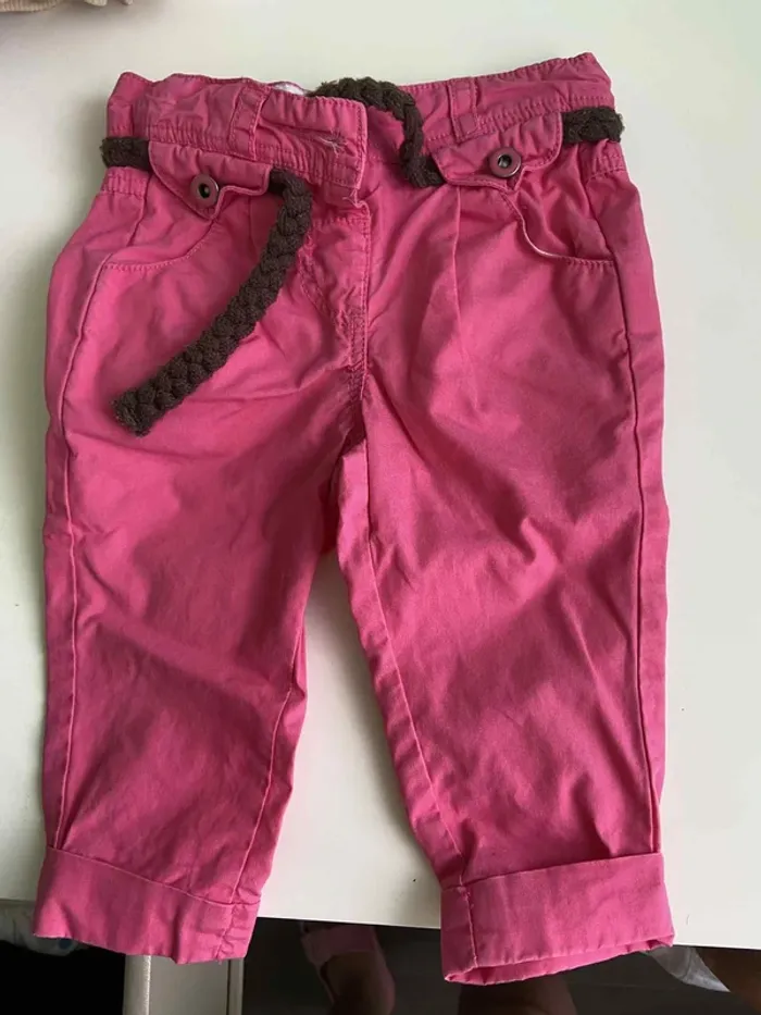Lot de 10 bas : 9 leggings et 1 pantalon, fille 6-9 mois - photo numéro 8