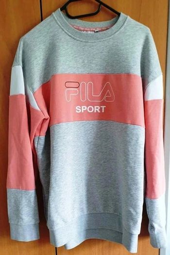 SWEAT GRIS ET SAUMON - FILA SPORT - TAILLE M