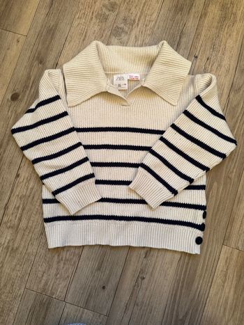 Pull marinière 4/5 ans fille Zara 