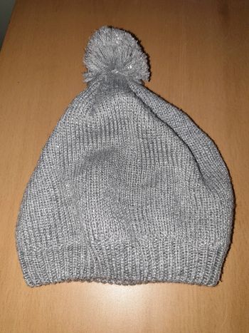 Bonnet beret gris argenté 44/45 neuf