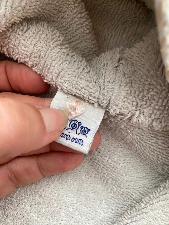 Peignoir éponge blanc Linvoge 2ans - photo numéro 6