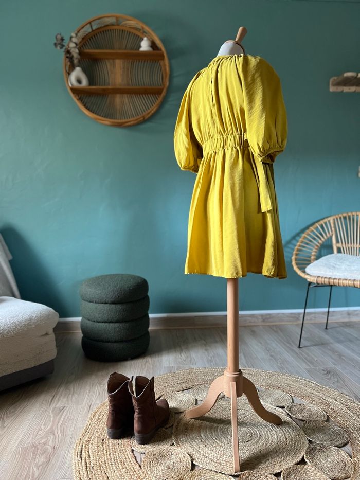 💛 Robe Zara jaune moutarde  taille S - photo numéro 6