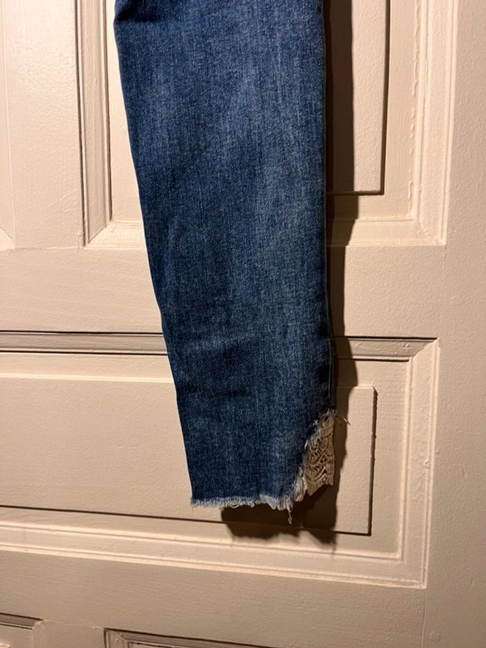 Jeans taille haute laulia 36 dentelle - photo numéro 8