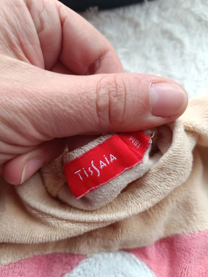 Pyjama grenouillère velours Fille 18 mois souris Tissaia - photo numéro 6