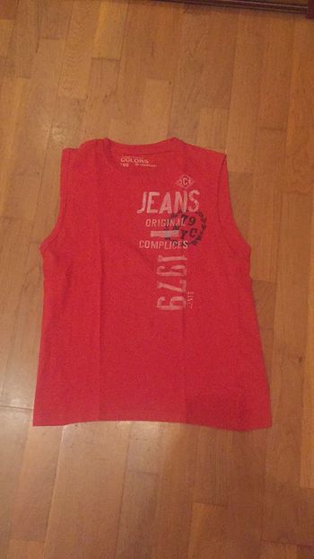 Débardeur rouge garçon T16 ans Complices