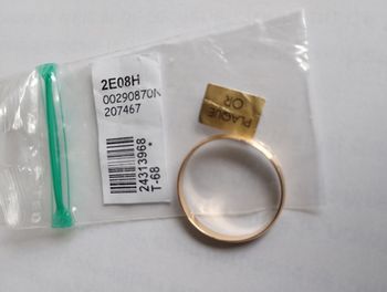 Bague Alliance Fine En Plaqué Or 18 Carats Tailles 68