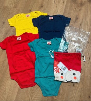 Lot de 4 bodies tootsa coton organic