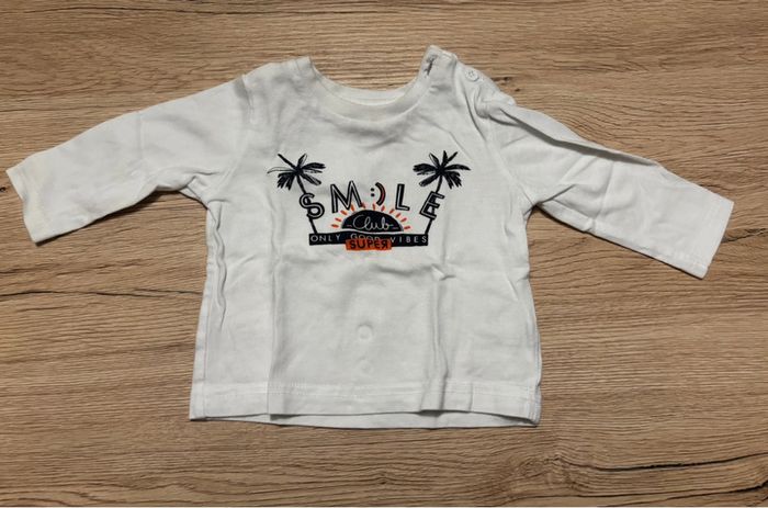 Ensemble T-shirt manches longues et pantalon 3 mois - photo numéro 2